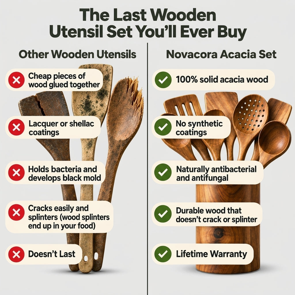 Wooden Acacia Utensil Set